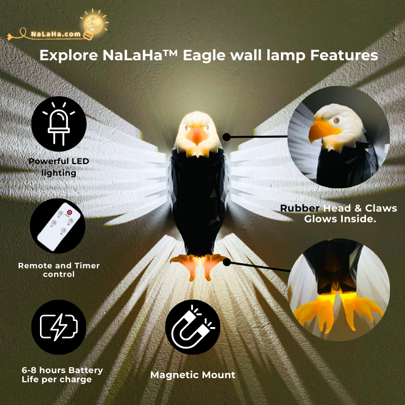 NaLaHa™  Eagle Wall Lamp